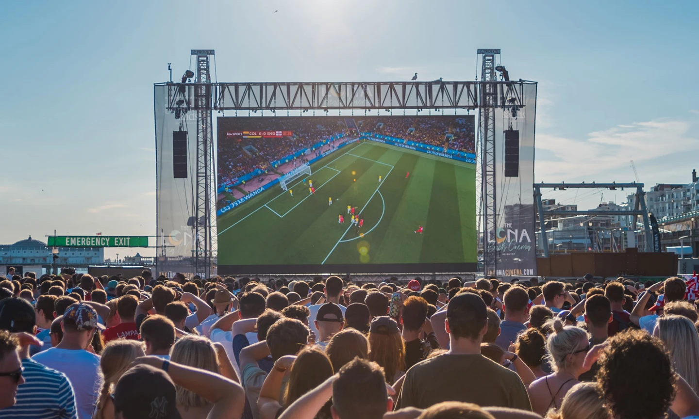 fan zone LED screen for FIFA World Cup public viewing